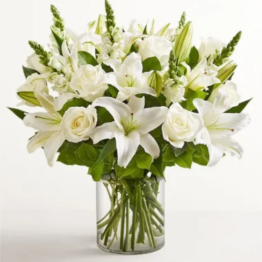 Classic All White Arrangement™ for Sympathy